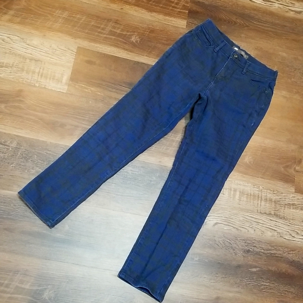 Levi's 512 straight leg slimming jean, sz 4, PLAID... so cute